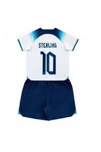 Englanti Raheem Sterling #10 Jalkapallovaatteet Lasten Kotipeliasu MM-kisat 2022 Lyhythihainen (+ Lyhyet housut)